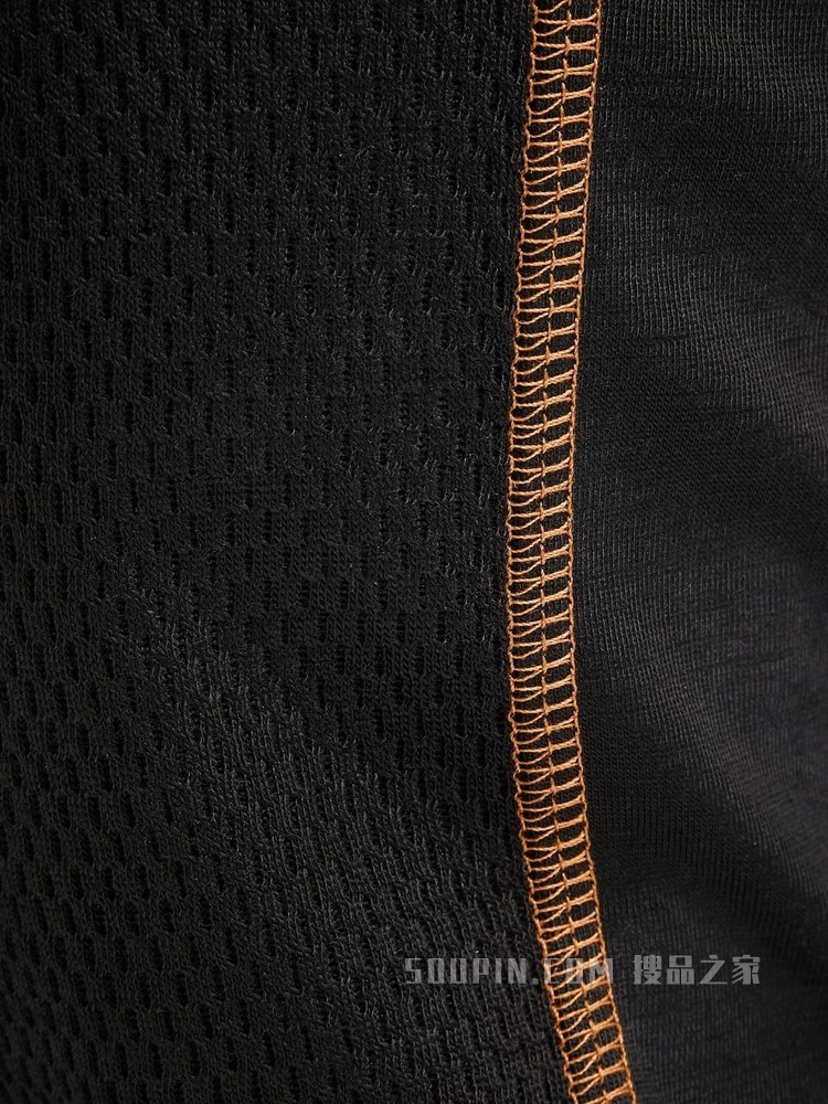 黑色 Techmerino™ 羊毛汗布滑雪头罩