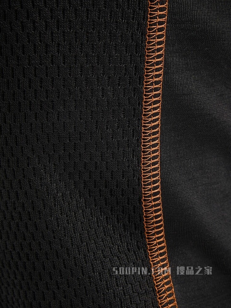 黑色 Techmerino™ 羊毛汗布滑雪头罩