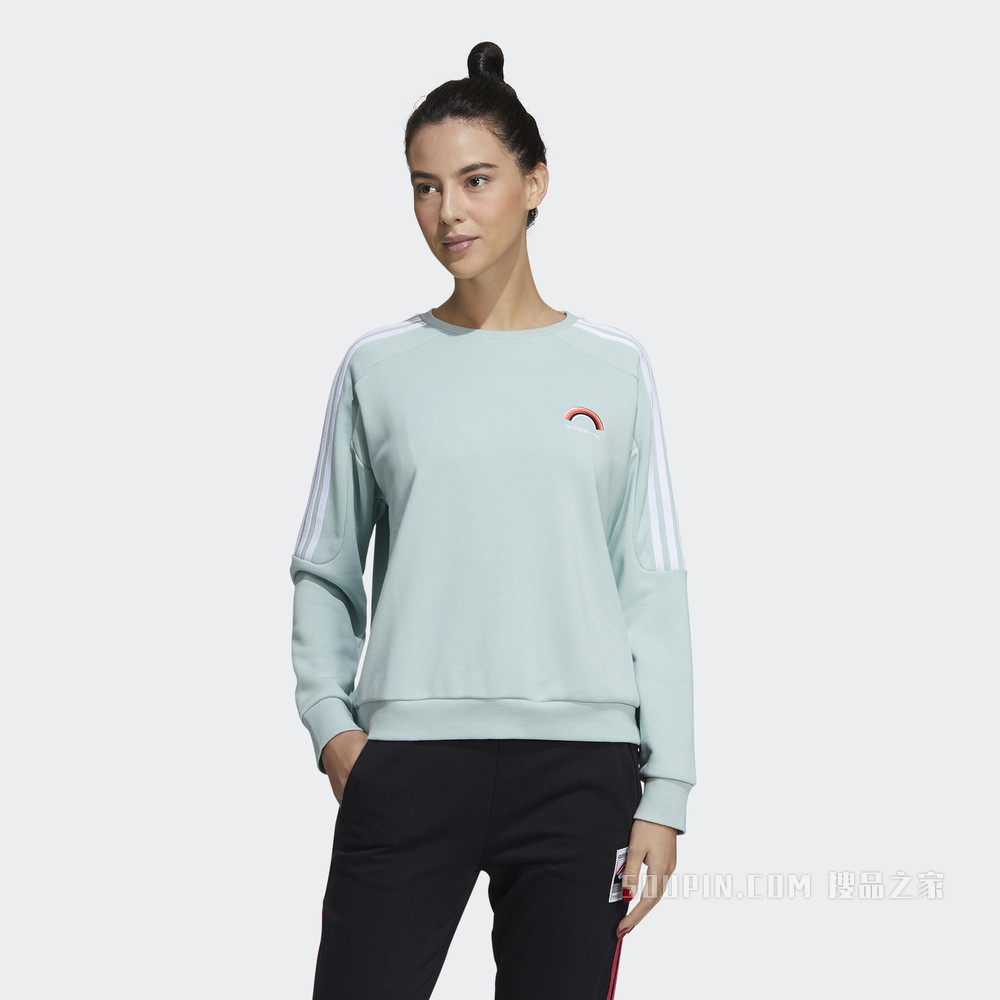 adidas neo W SS OCT SWEAT 运动圆领卫衣