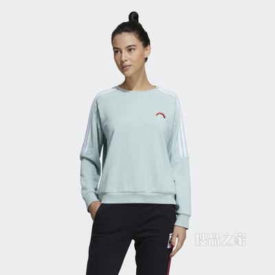 adidas neo W SS OCT SWEAT 运动圆领卫衣