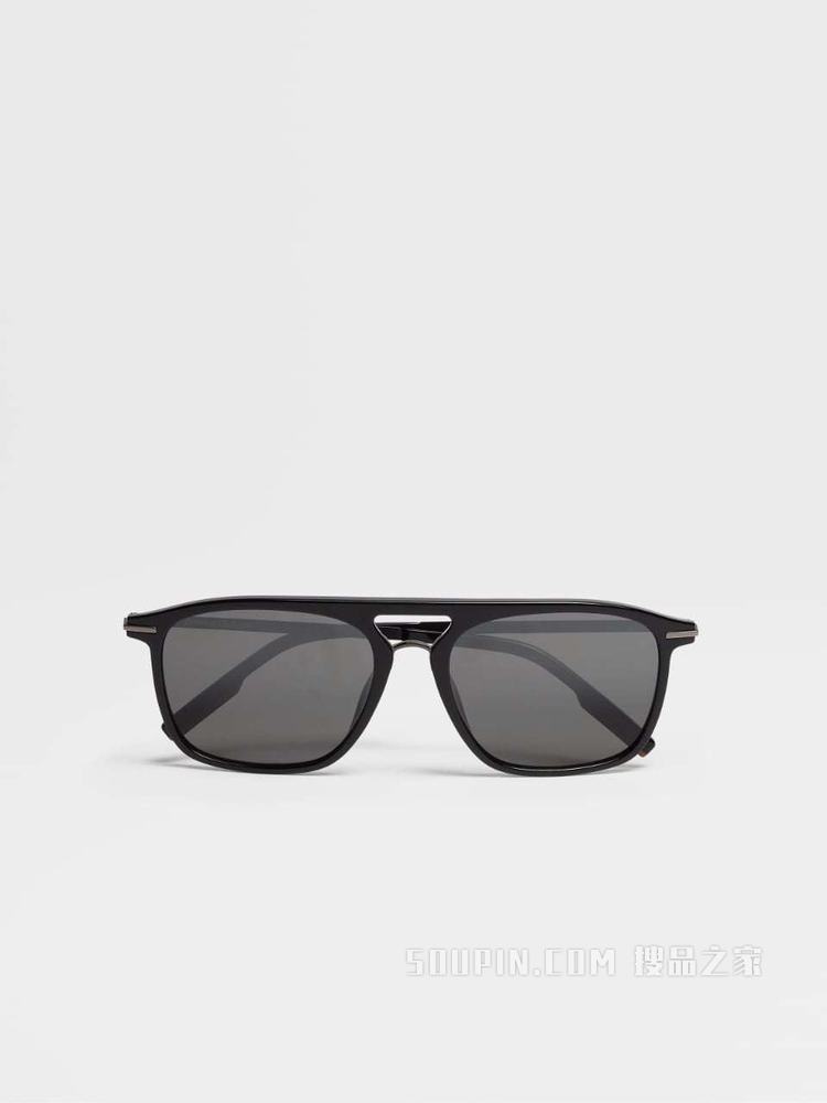 Leggerissimo亮黑太阳镜