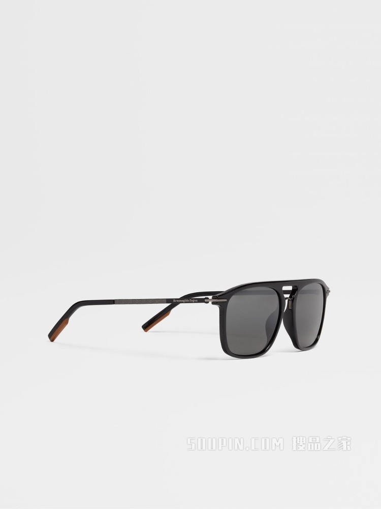 Leggerissimo亮黑太阳镜