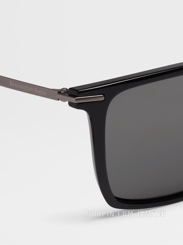 Leggerissimo亮黑太阳镜