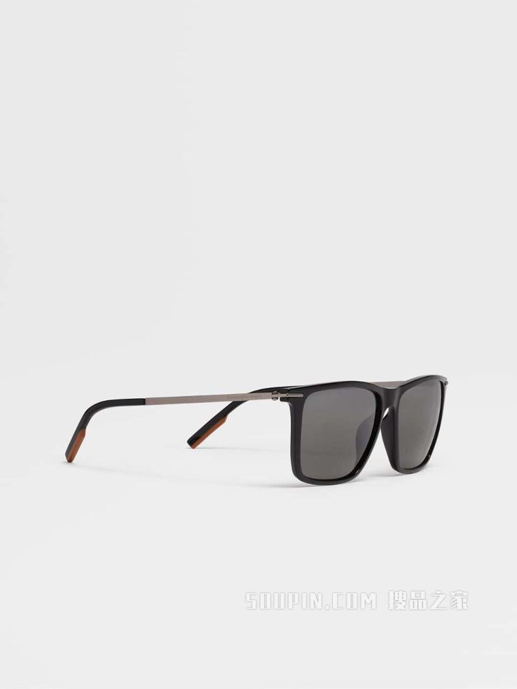 Leggerissimo亮黑太阳镜