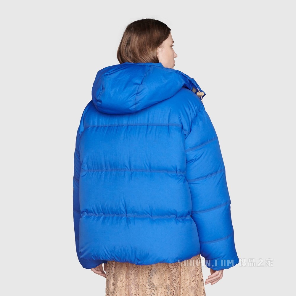 The North Face x Gucci联名系列羽绒夹克 蓝色