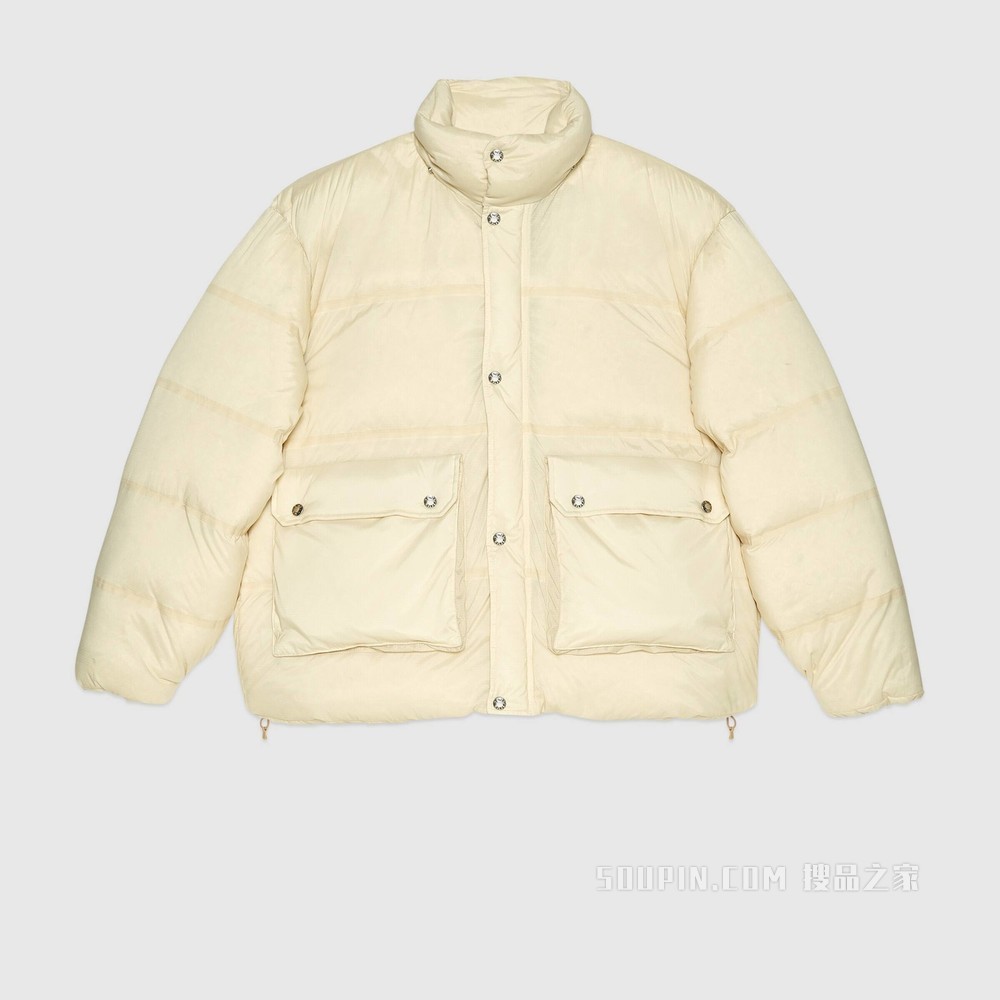 The North Face x Gucci联名系列羽绒夹克 象牙白色