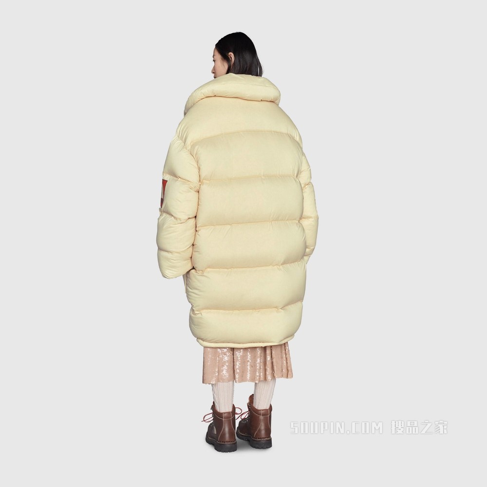 The North Face x Gucci联名系列羽绒夹克 象牙白色