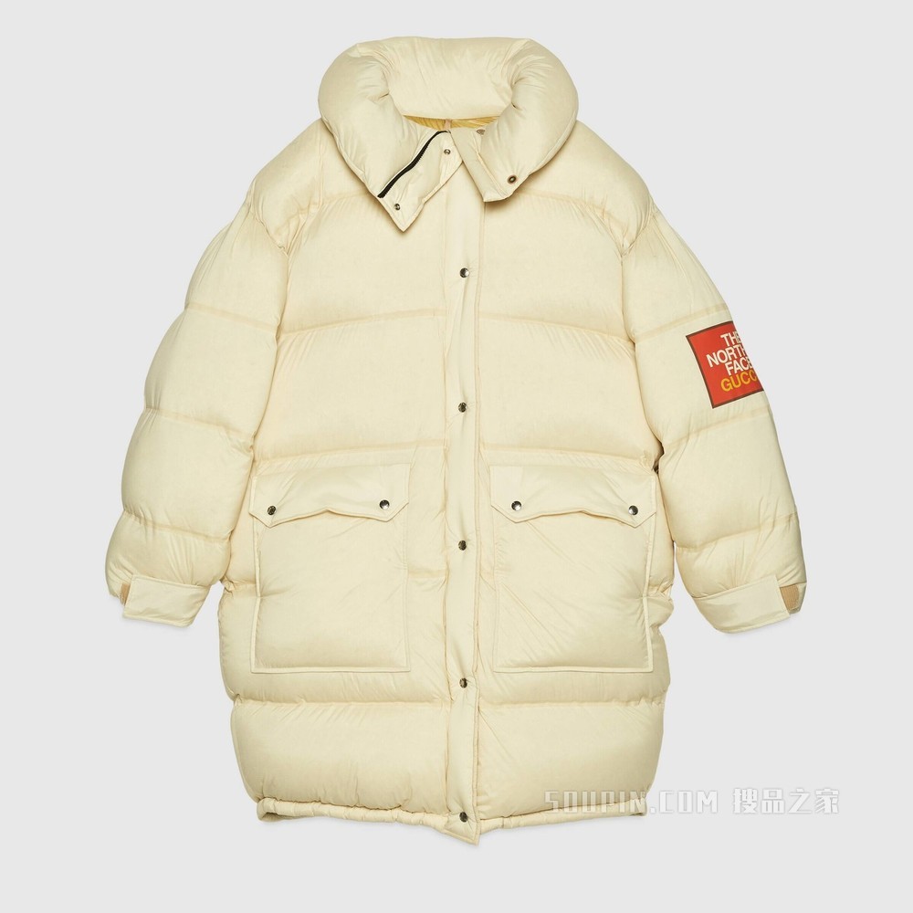 The North Face x Gucci联名系列羽绒夹克 象牙白色