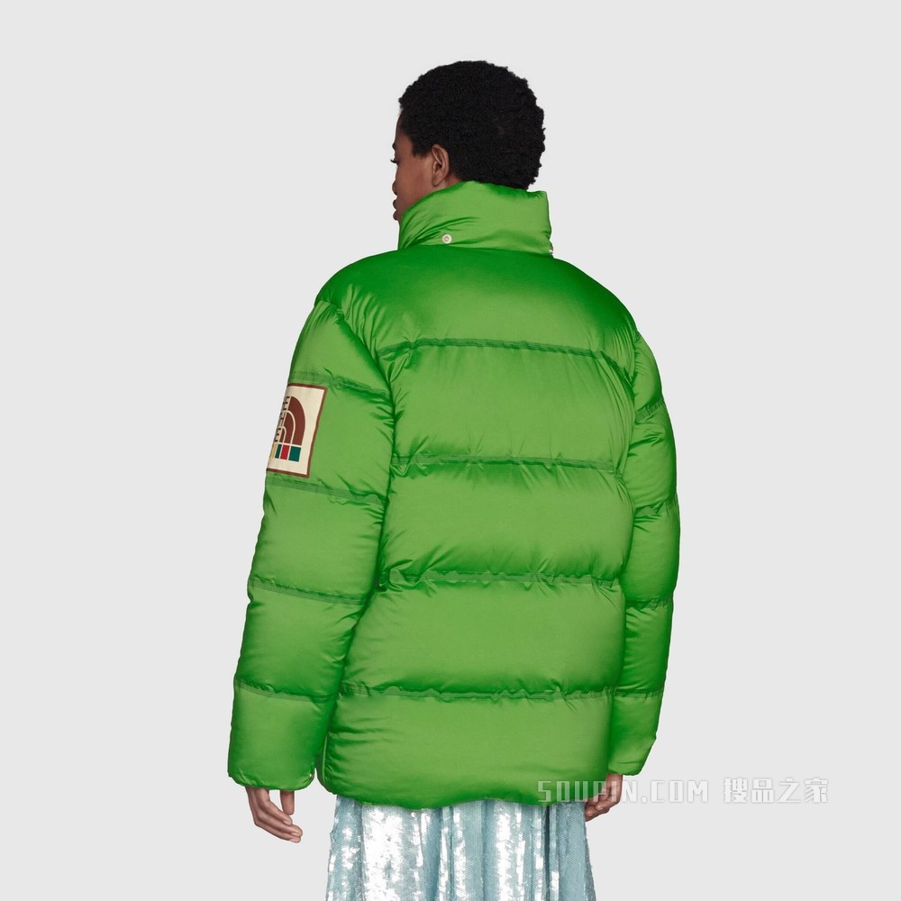 The North Face x Gucci联名系列羽绒夹克 绿色