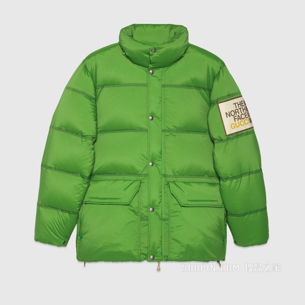 The North Face x Gucci联名系列羽绒夹克 绿色