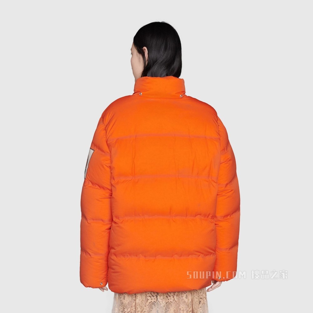 The North Face x Gucci联名系列羽绒夹克 橙色