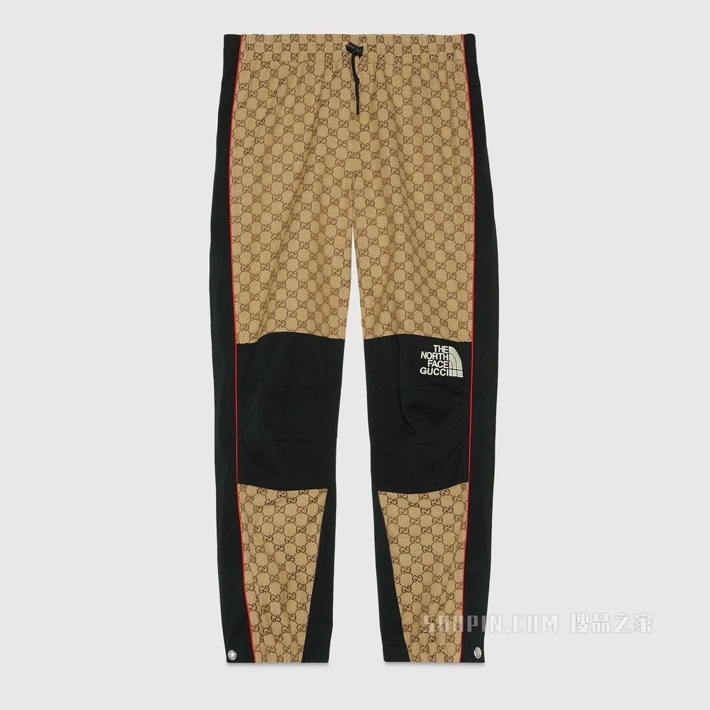 The North Face x Gucci联名系列长裤 米色和乌木色
