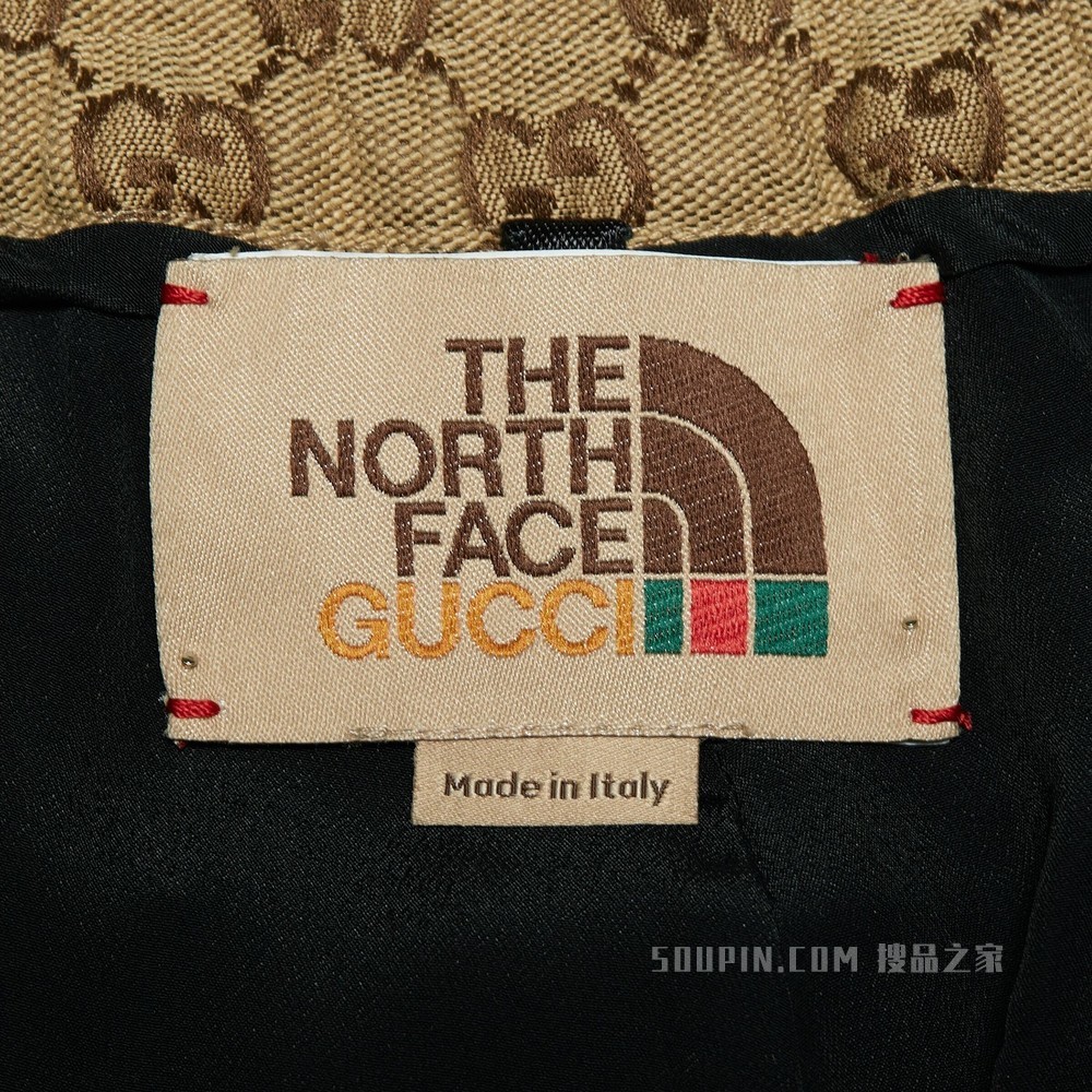 The North Face x Gucci联名系列长裤 米色和乌木色