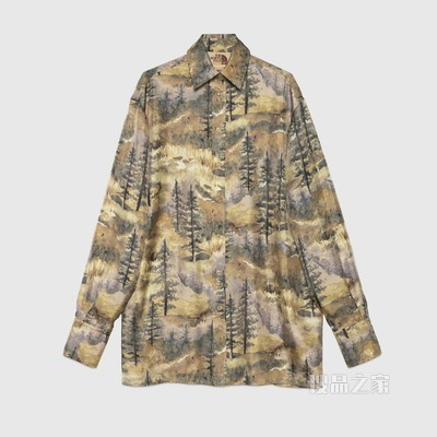 The North Face x Gucci联名系列真丝衬衫 多色