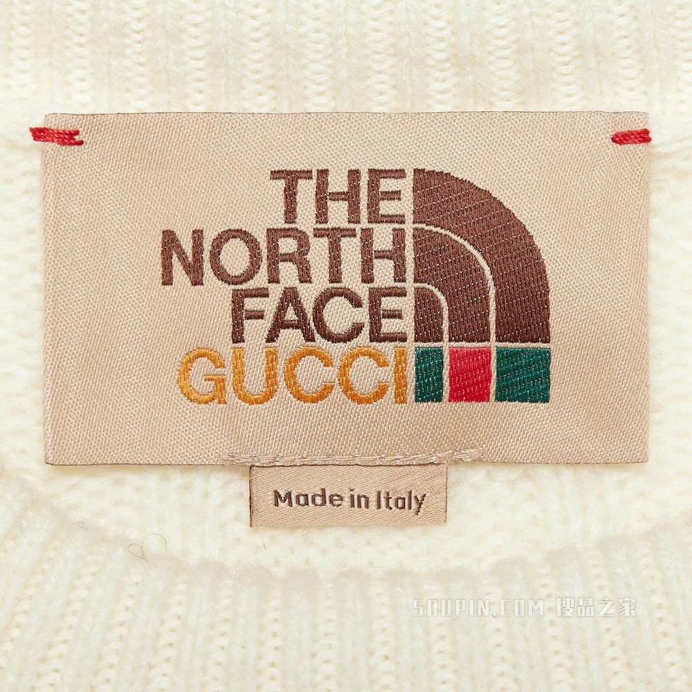 The North Face x Gucci联名系列毛衣 象牙白色