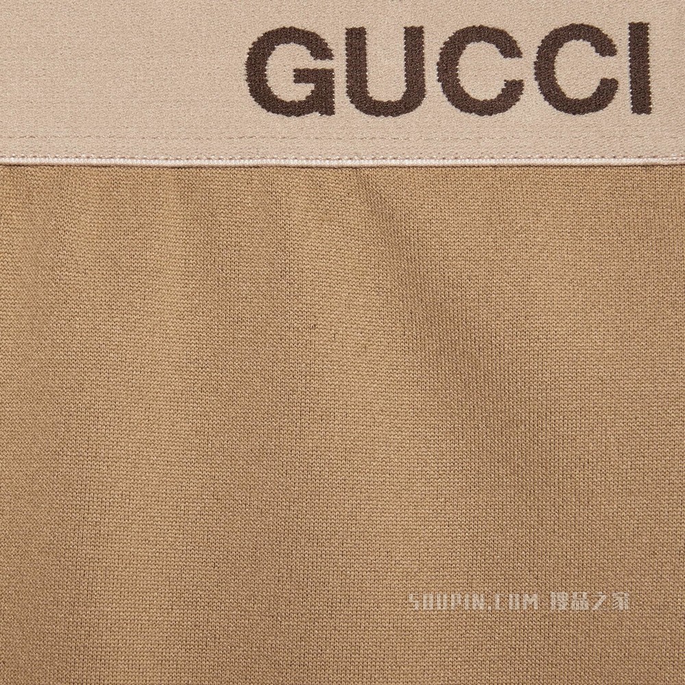 The North Face x Gucci联名系列紧身裤 驼色