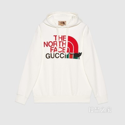 The North Face x Gucci联名系列卫衣 米白色