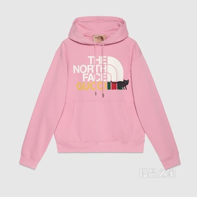 The North Face x Gucci联名系列卫衣 粉色