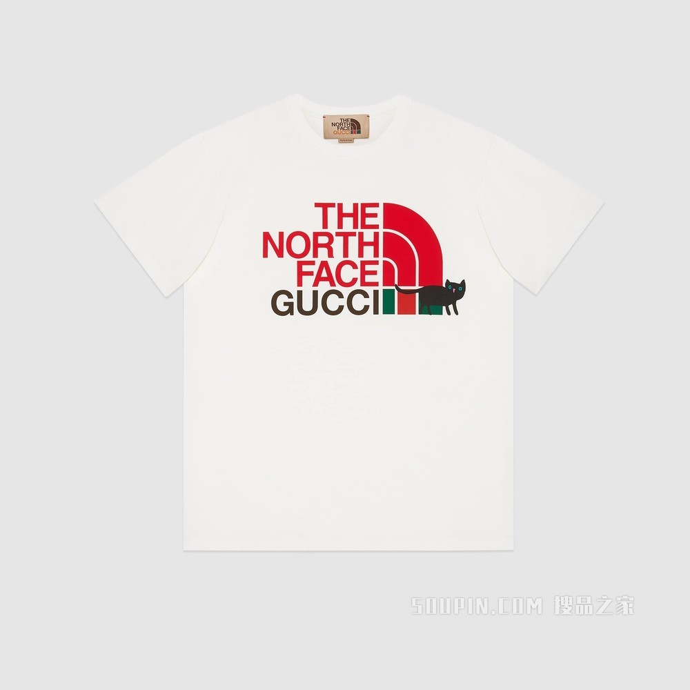 The North Face x Gucci联名系列T恤 米白色