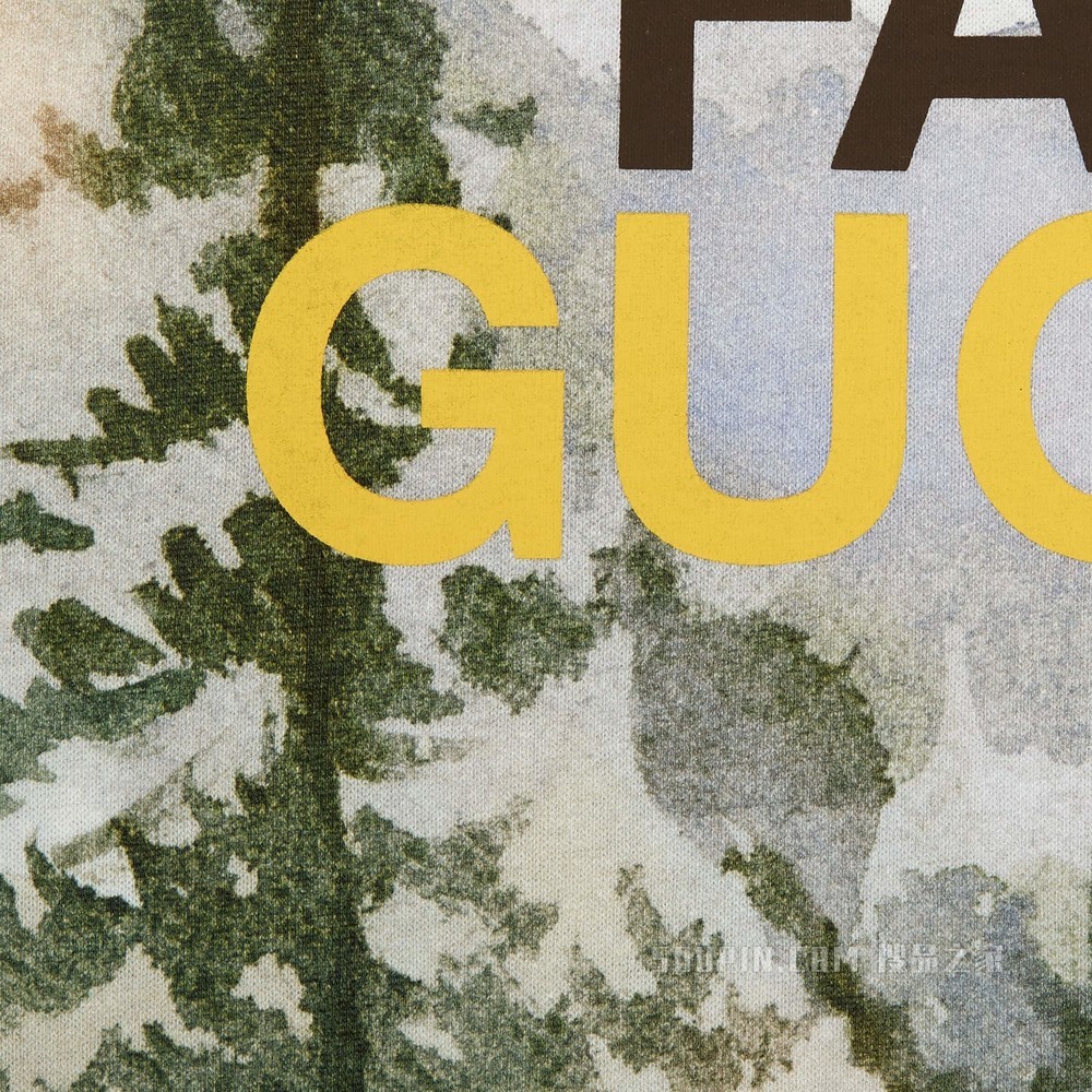 The North Face x Gucci联名系列T恤 象牙白色