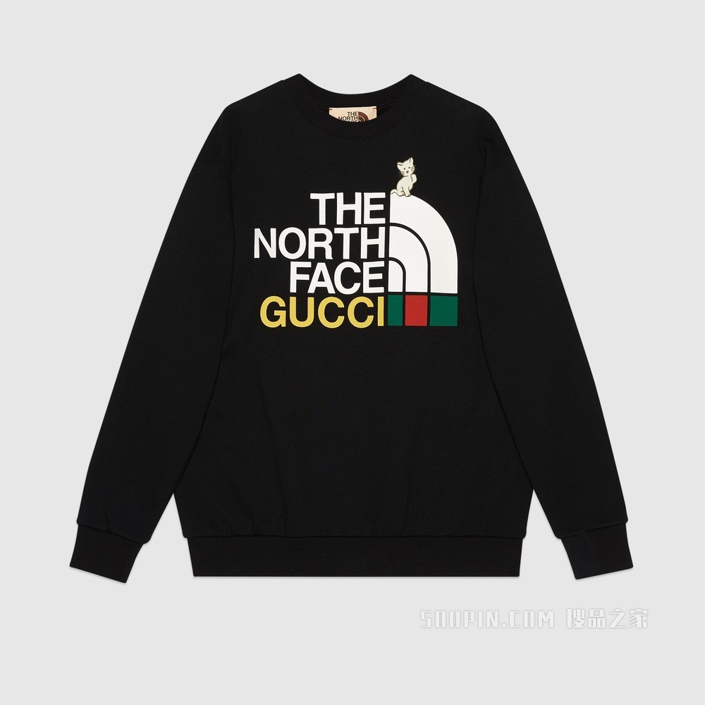 The North Face x Gucci联名系列卫衣 黑色