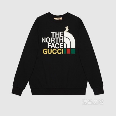 The North Face x Gucci联名系列卫衣 黑色