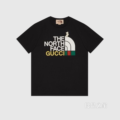 The North Face x Gucci联名系列T恤 黑色