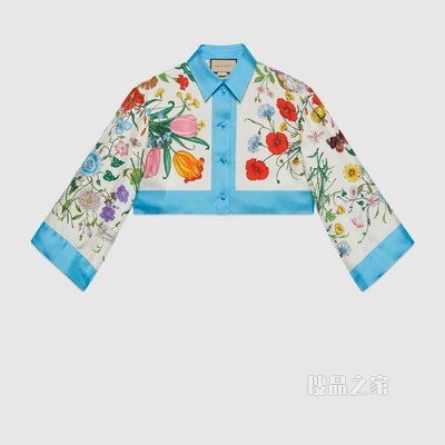 Gucci 100特别系列上衣套装 象牙白和浅蓝色
