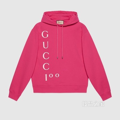 Gucci 100特别系列棉质卫衣 紫红色