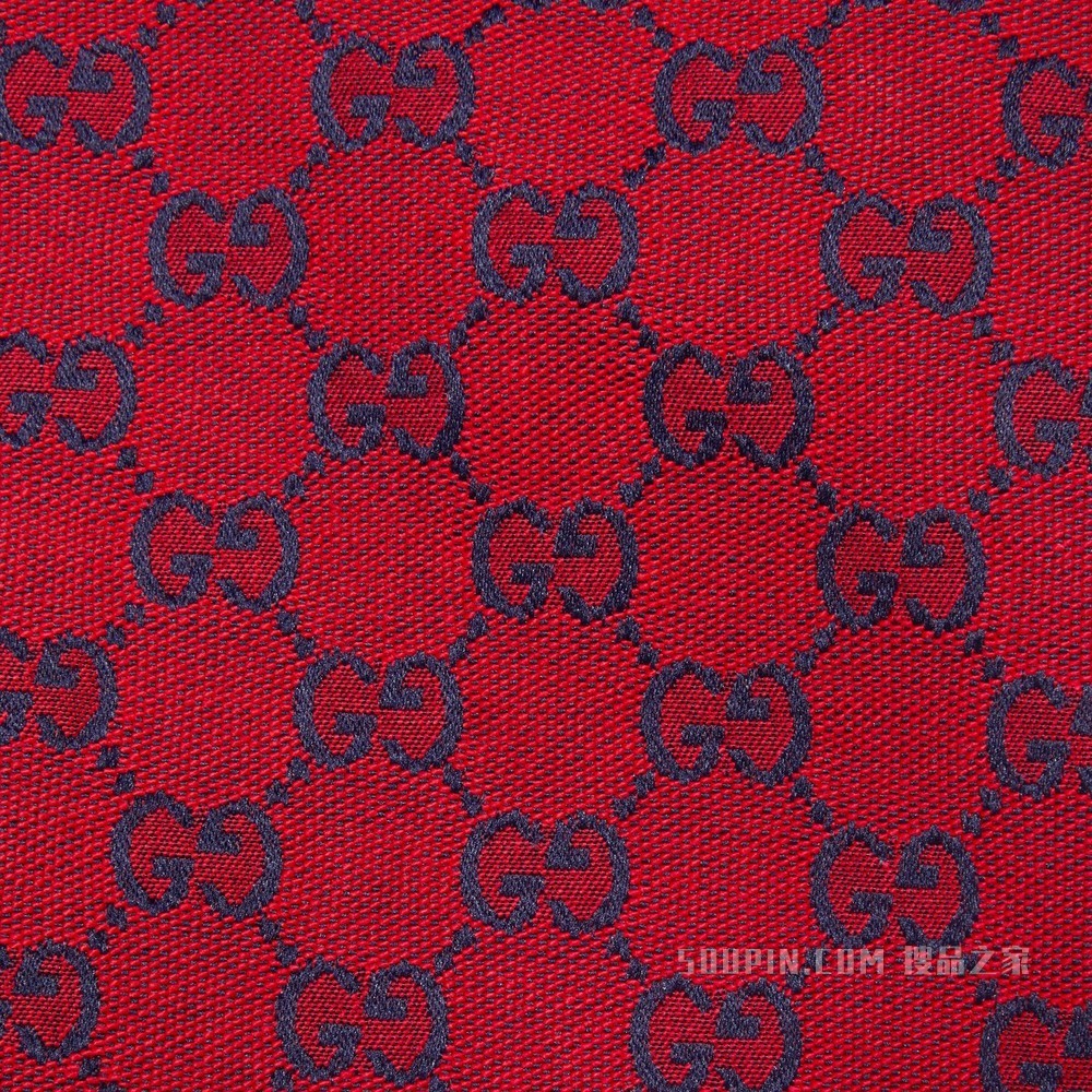 古驰520特别系列双G帆布半身裙 红色和蓝色