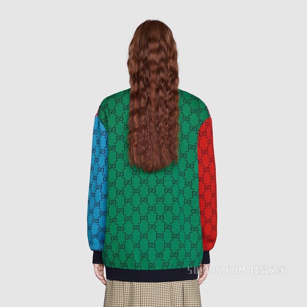 GG Multicolor系列棉毛混纺开衫 多色