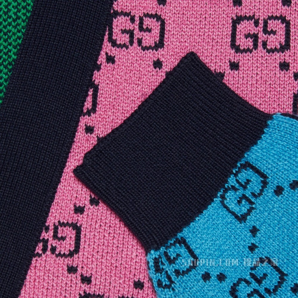 GG Multicolor系列棉毛混纺开衫 多色