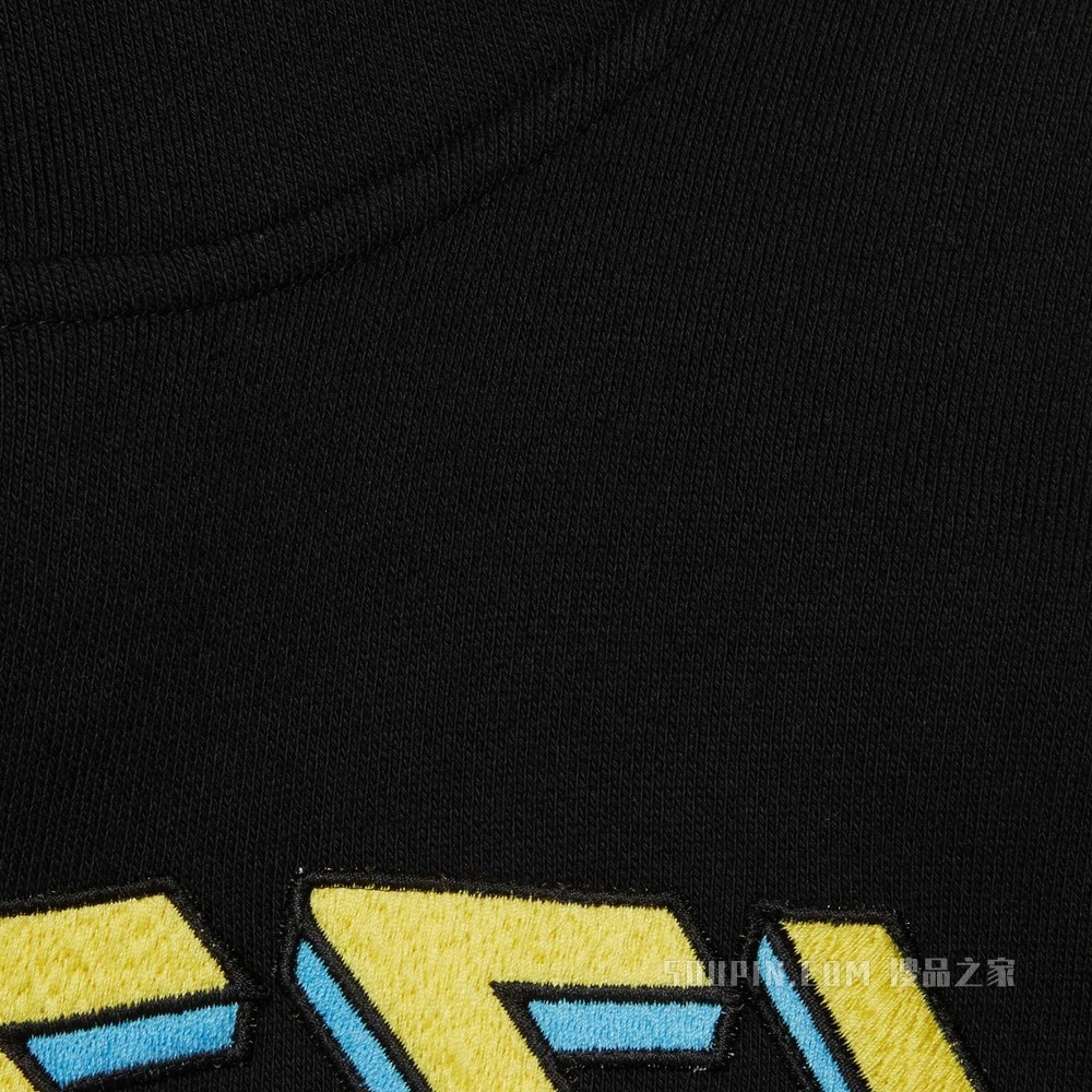 Disney x Gucci唐老鸭印花兜帽卫衣 黑色