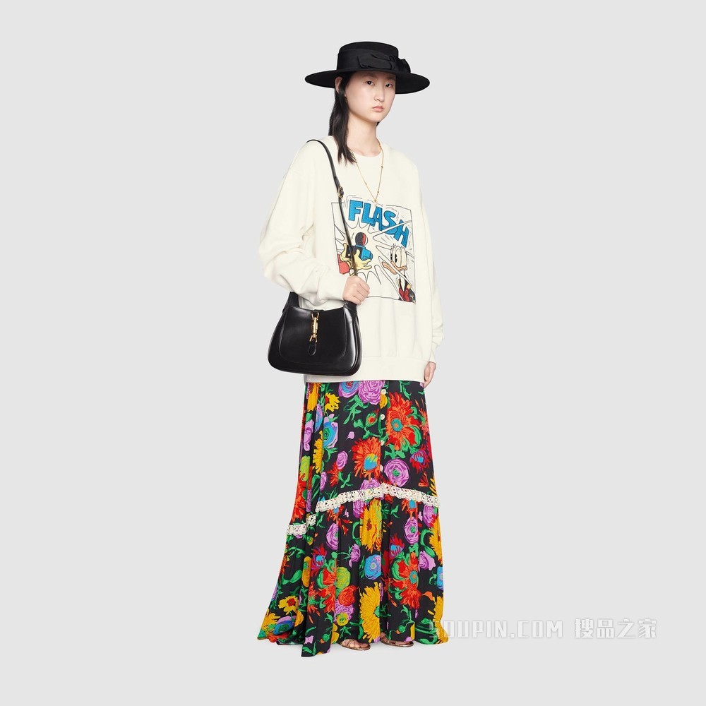 Disney x Gucci唐老鸭印花棉质卫衣 白色