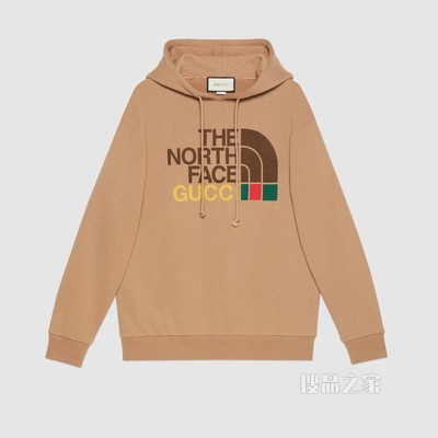 The North Face x Gucci联名系列棉质卫衣 棕色