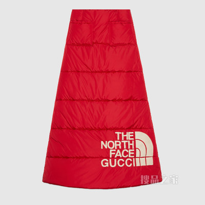 The North Face x Gucci联名系列尼龙半身裙 红色