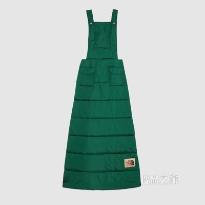 The North Face x Gucci联名系列尼龙背带裙 绿色