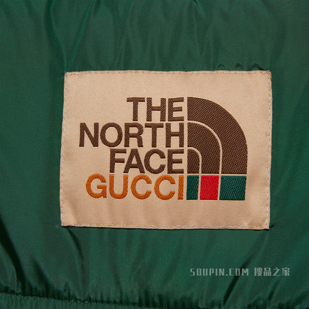 The North Face x Gucci联名系列尼龙背带裙 绿色