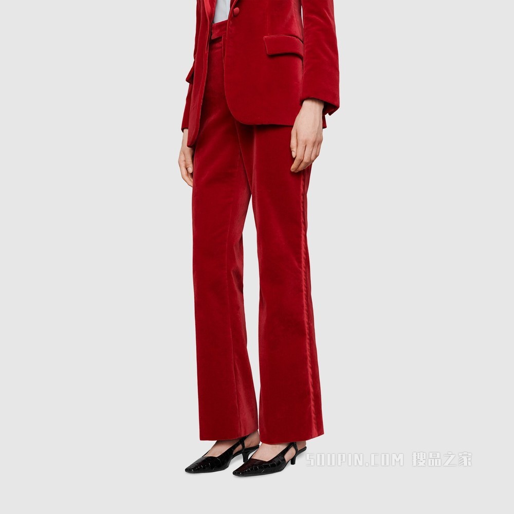 女士鳄鱼纹印花浅口鞋 黑色皮革