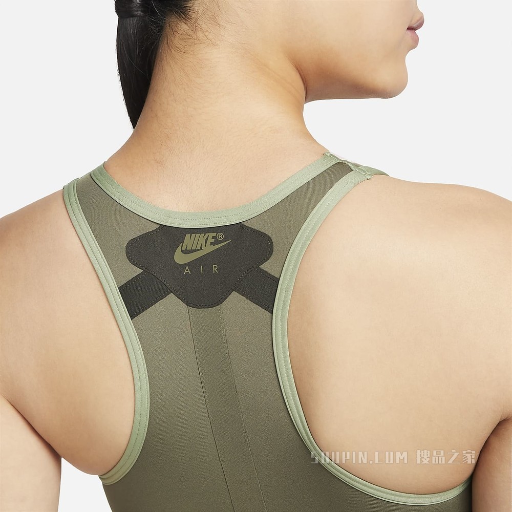 Nike Dri-FIT Swoosh Air Force 1 Laced 女子中强度支撑运动内衣