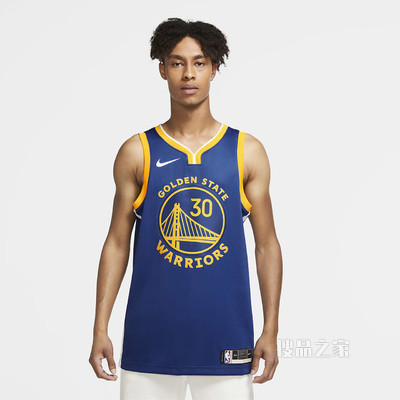 2020 赛季金州勇士队 (Stephen Curry) Icon Edition Nike NBA Swingman Jersey 男子球衣