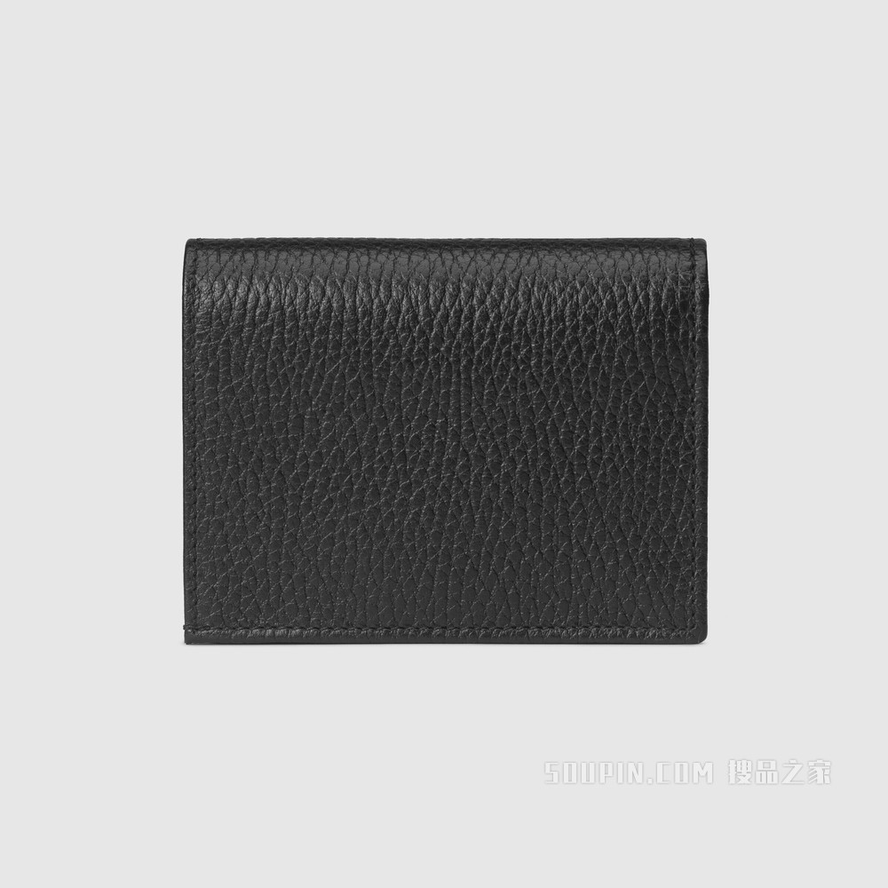 GG Marmont系列卡包 黑色皮革