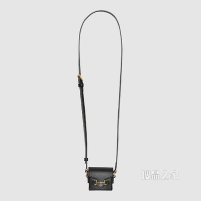 Gucci 马衔扣1955 Airpods保护套 黑色皮革