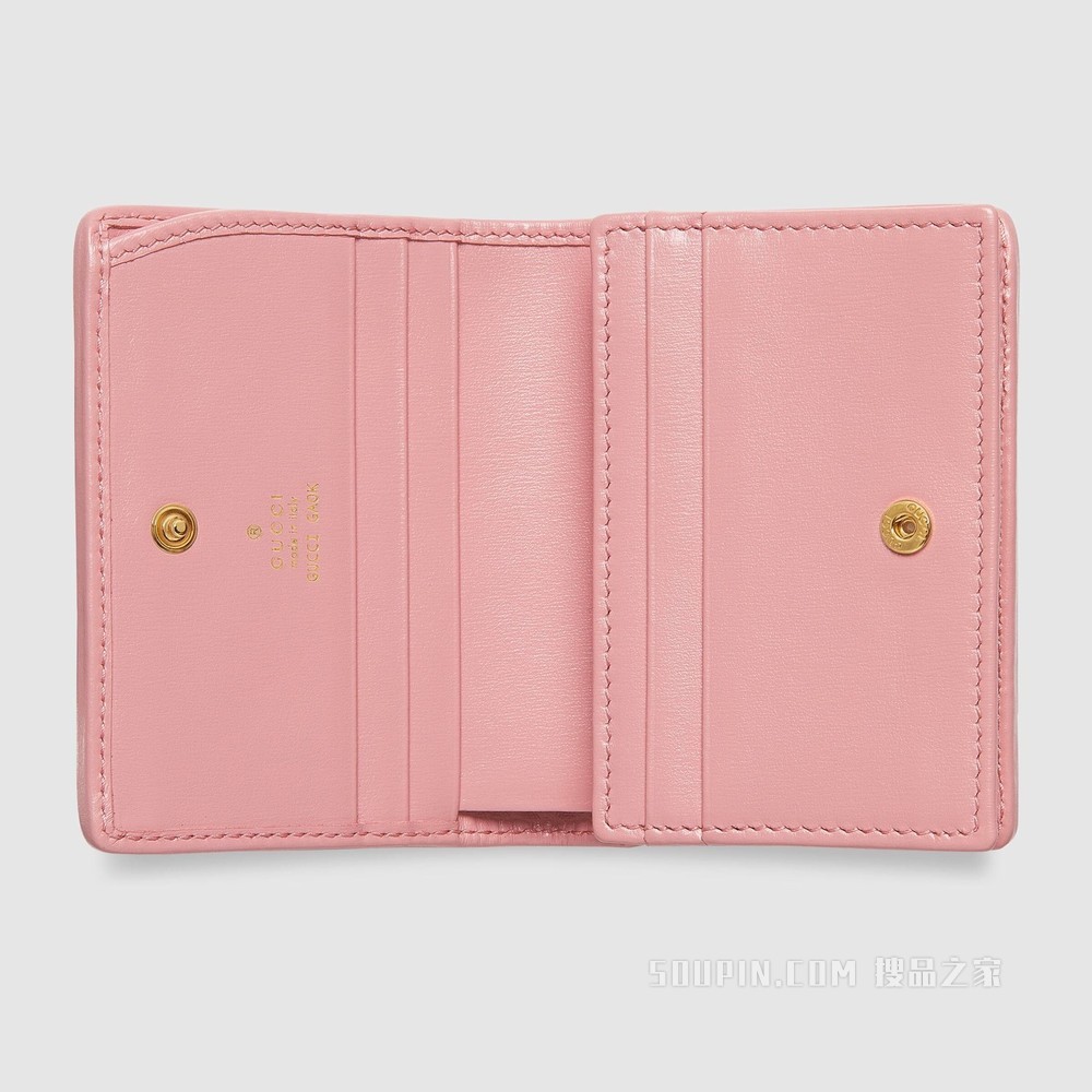 Gucci 马衔扣1955系列蟒蛇皮钱包 原色