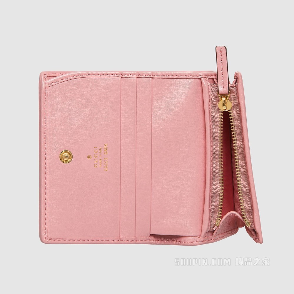 Gucci 马衔扣1955系列蟒蛇皮钱包 原色