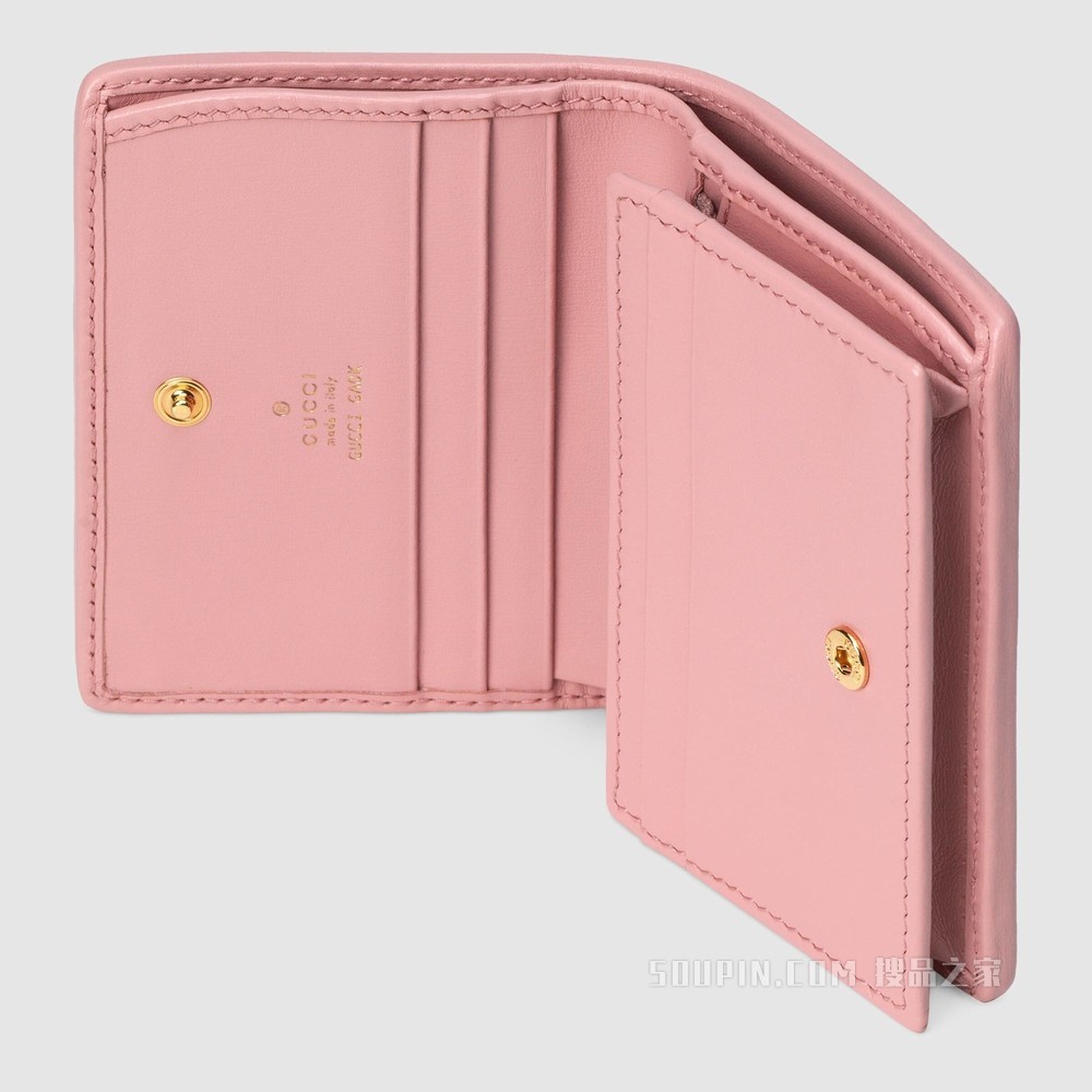 Gucci 马衔扣1955系列蟒蛇皮钱包 原色