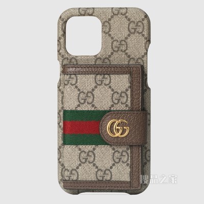 线上专享 Ophidia系列iPhone 12 Max保护套 GG Supreme帆布