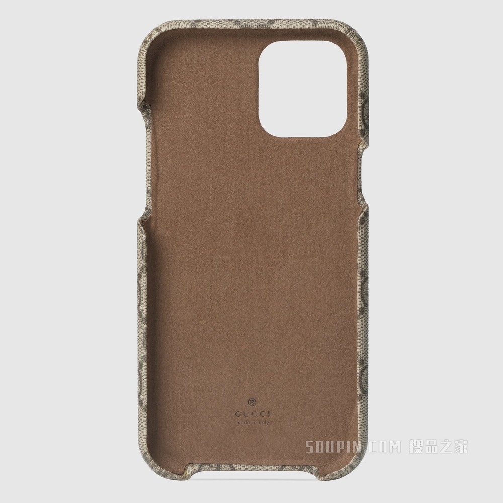 线上专享 Ophidia系列iPhone 12 Max保护套 GG Supreme帆布