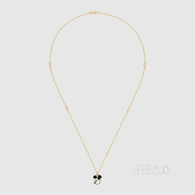 Disney x Gucci米老鼠项链 18K黄金