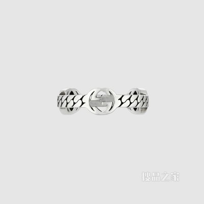 互扣式双G戒指 925纯银